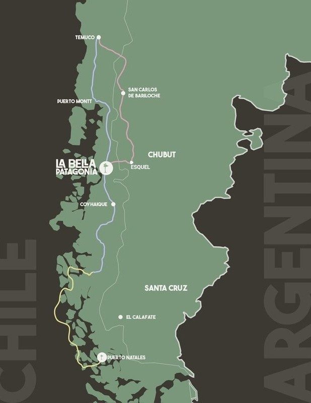 Mapa La Bella Patagonia